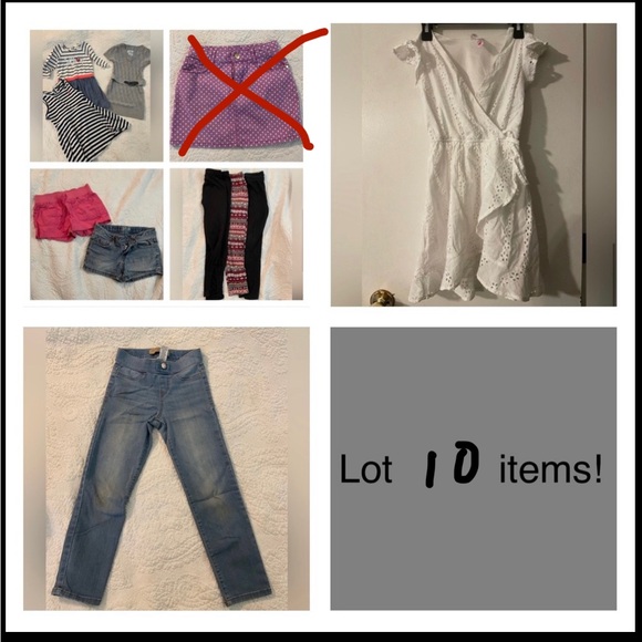BUNDLE (10 items) Girls size 7/8 - Picture 1 of 6